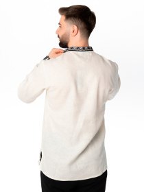 Вышитая рубашка Folk Moda модель fm2158-molochnij Фото