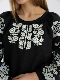 Вышитая рубашка Folk Moda модель fm2140-chornij Фото