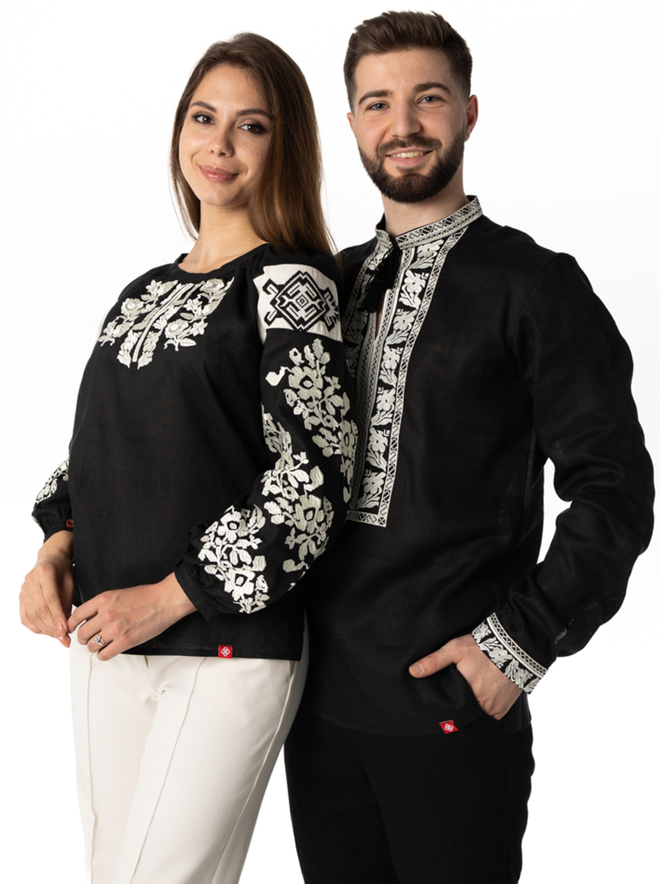 Вышитая рубашка Folk Moda модель fm2140-chornij Фото