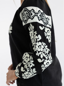 Вышитая рубашка Folk Moda модель fm2140-chornij Фото