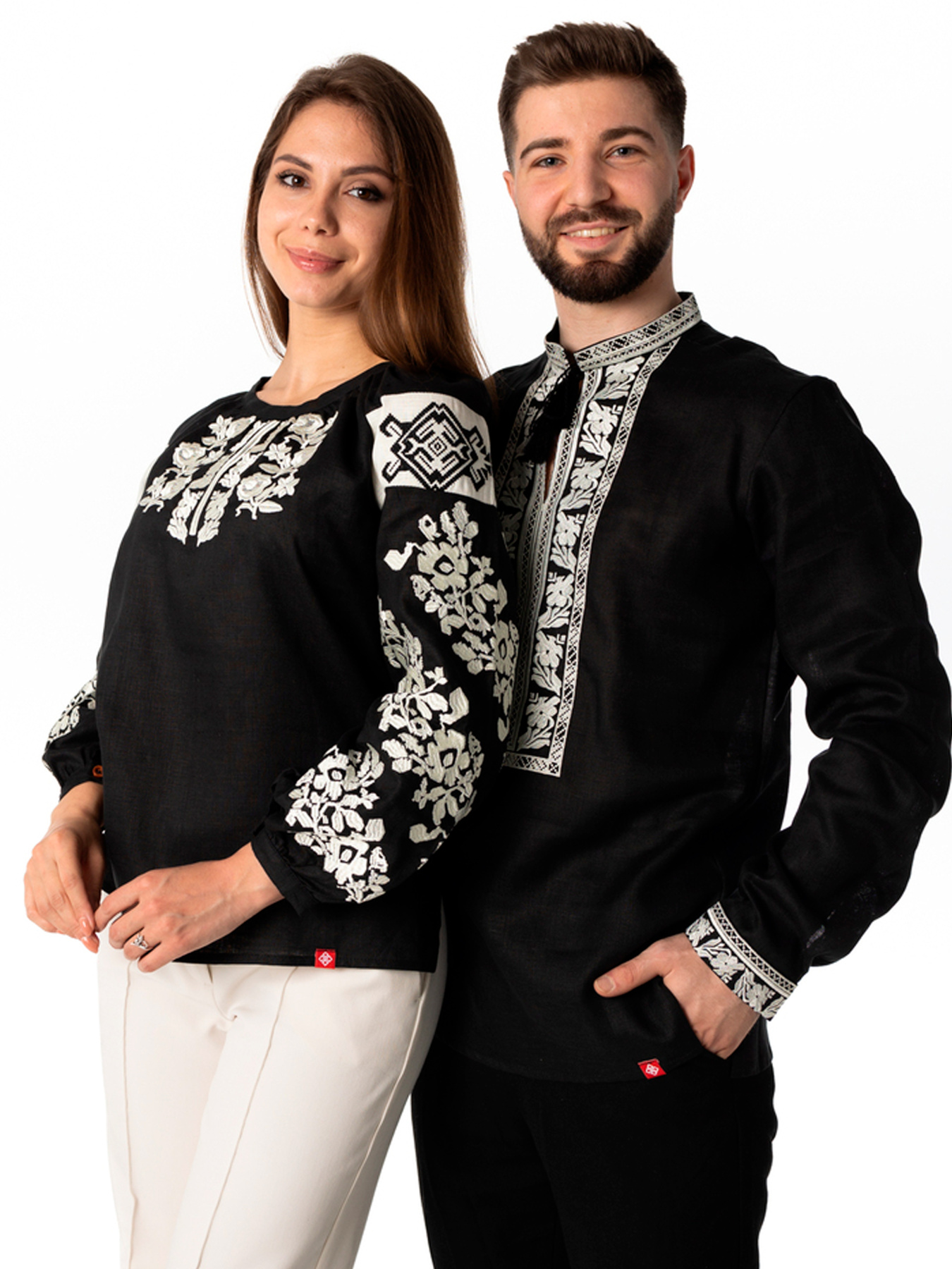 Вышитая рубашка Folk Moda модель fm2161-chornij Фото