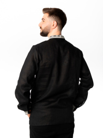 Вышитая рубашка Folk Moda модель fm2161-chornij Фото