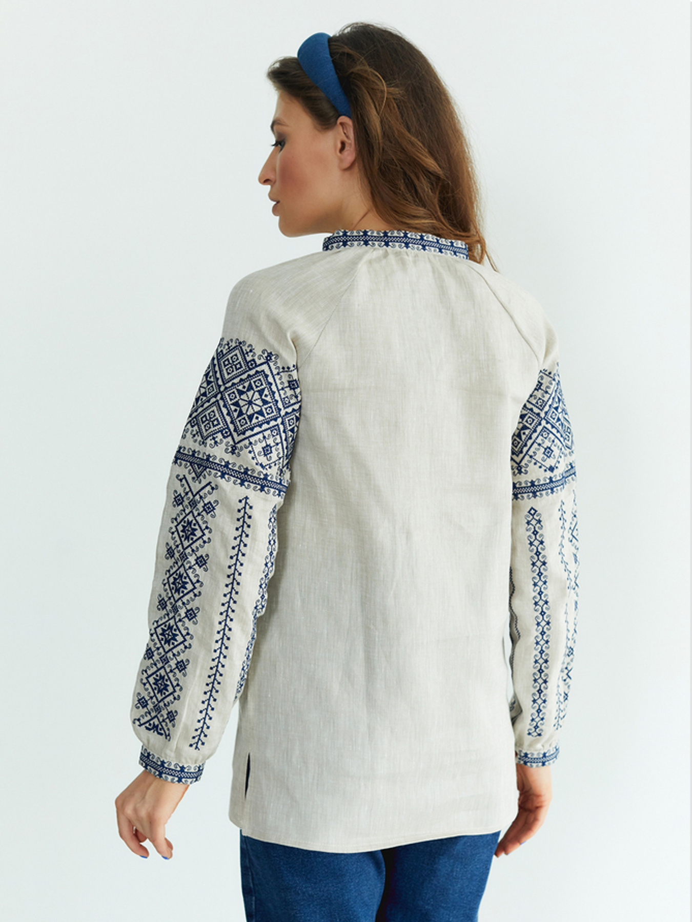 Вишита сорочка Folk Moda модель fm2147-srij Фото