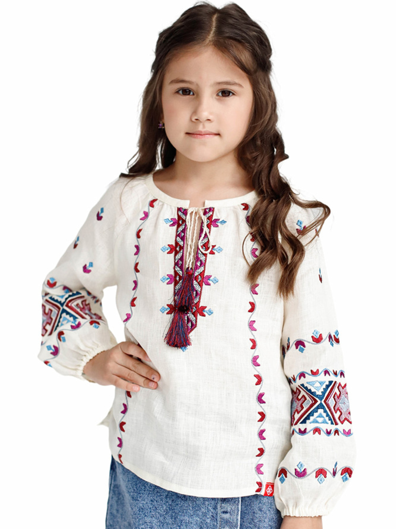 Вышитая рубашка Folk Moda модель fm2090-vershkovij Фото