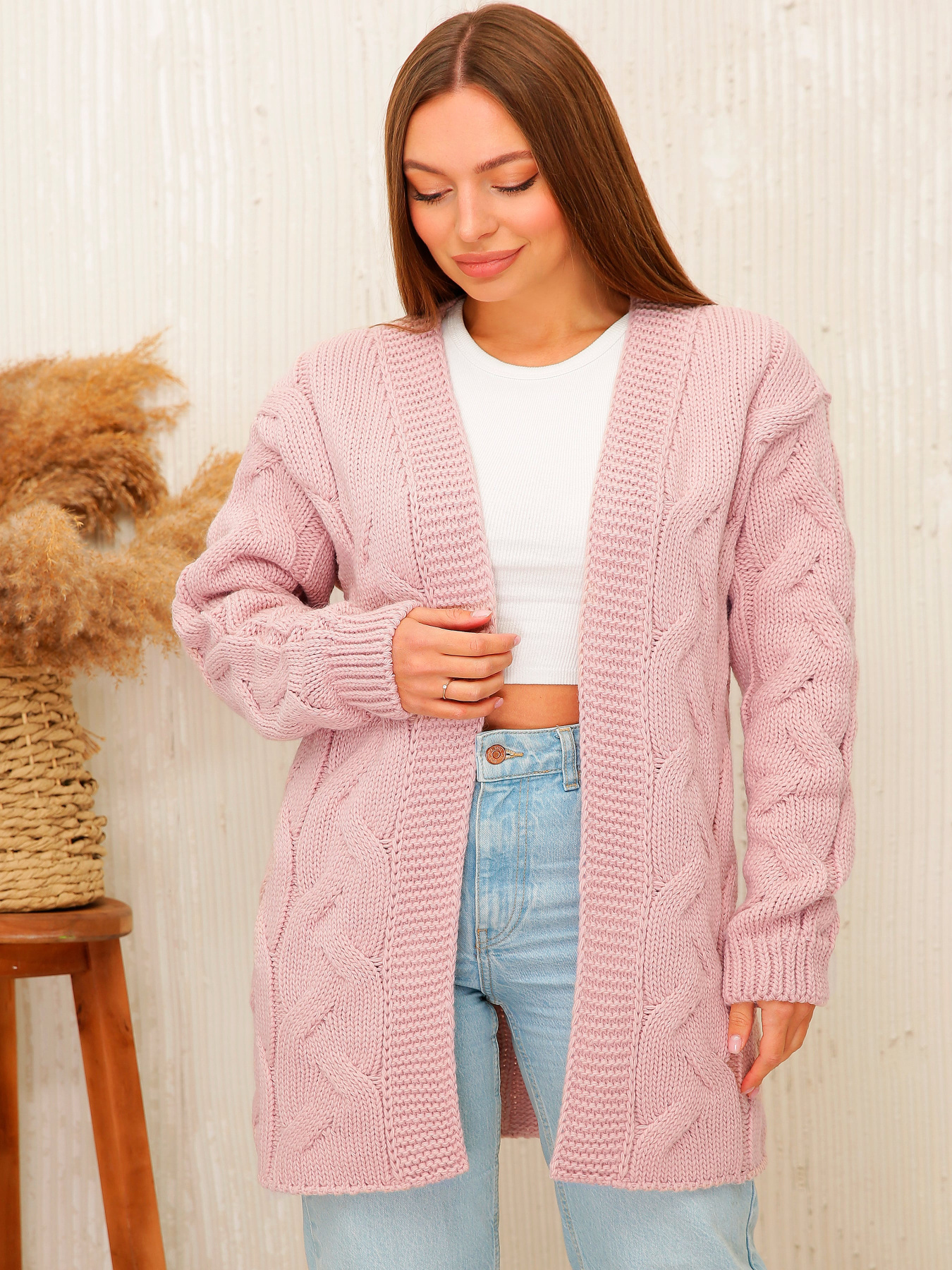 Кардиган MarSe модель marse-kardigan-223-pudra Фото