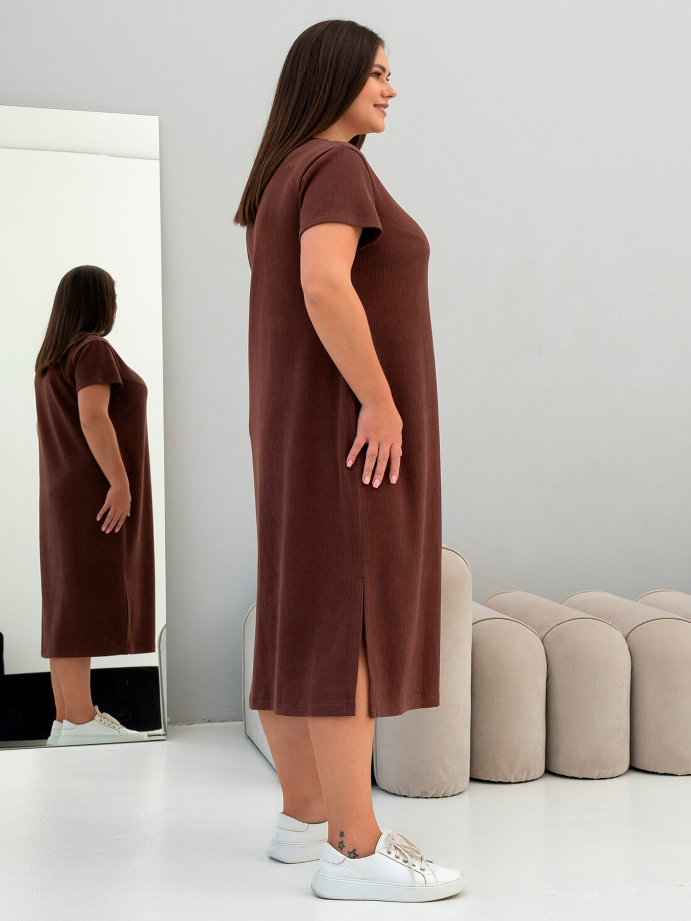 Платье макси RiMari модель 1725-shokolad Фото