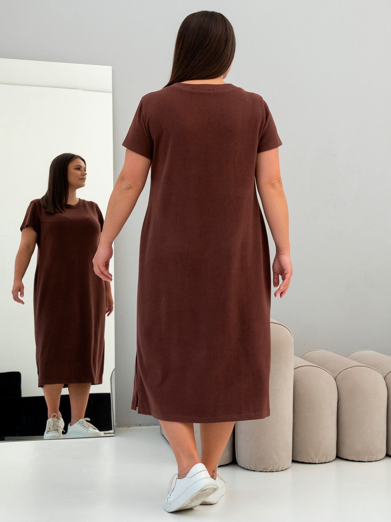 Платье макси RiMari модель 1725-shokolad Фото