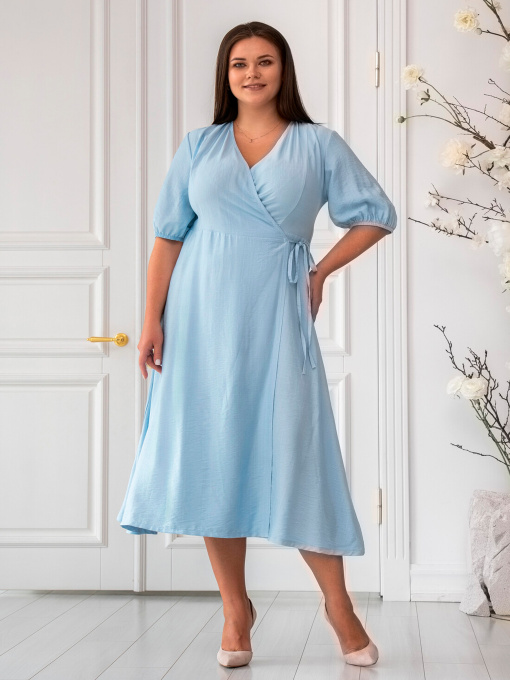 Платье миди RiMari модель 0825-blakitnij Фото