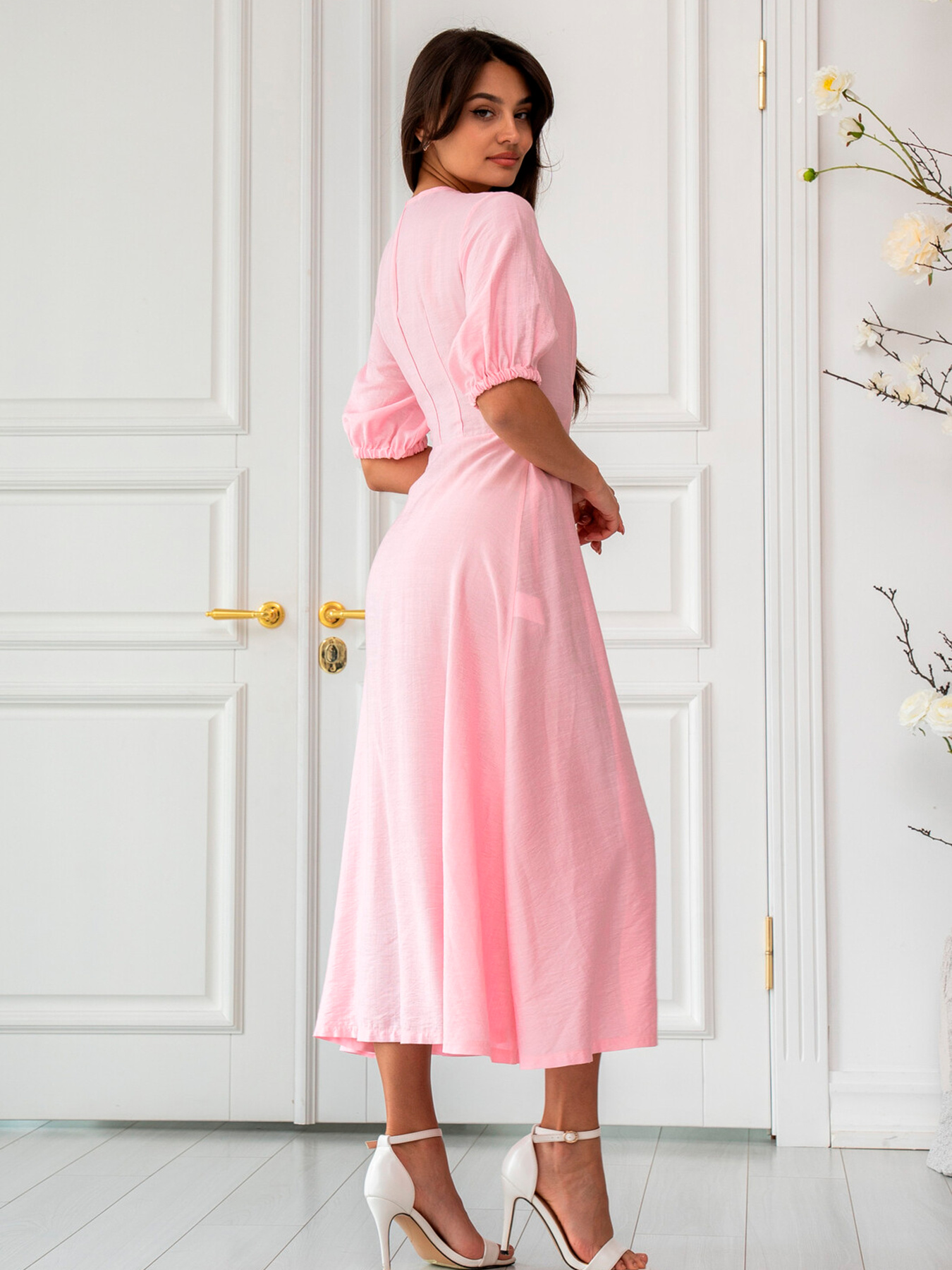 Платье миди RiMari модель 0825-rozhevij Фото