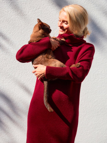 Платье макси TrikoBakh модель 2873-burgund Фото