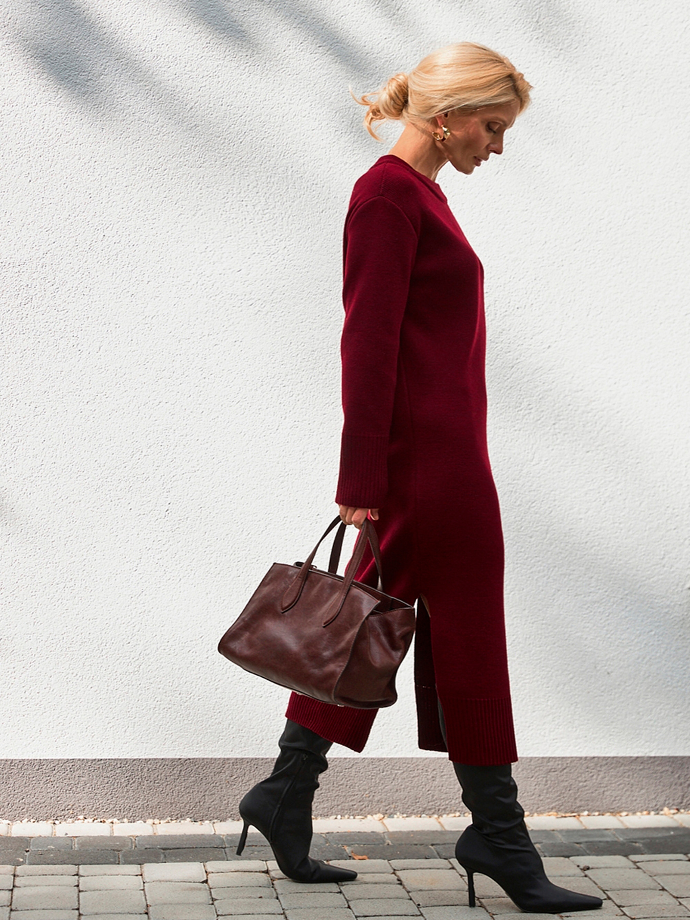 Платье макси TrikoBakh модель 2873-burgund Фото