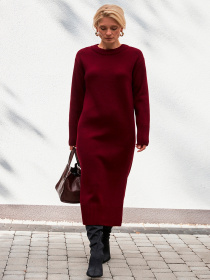 Платье макси TrikoBakh модель 2873-burgund Фото