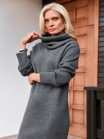 Платье макси TrikoBakh модель 2873-temno-srij Фото