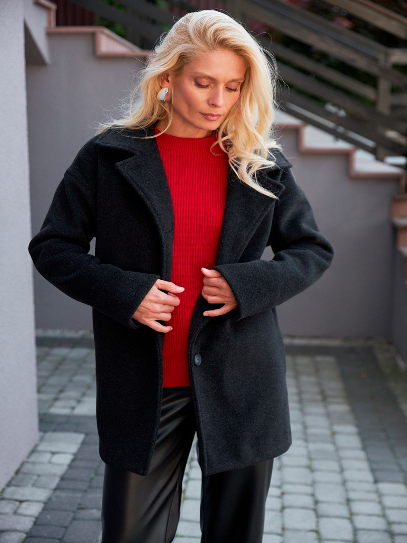 Пальто TrikoBakh модель 3085-antracit Фото