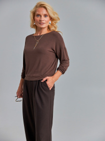 Джемпер TrikoBakh модель 3082-temnij-shokolad Фото