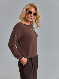 Джемпер TrikoBakh модель 3082-temnij-shokolad Фото