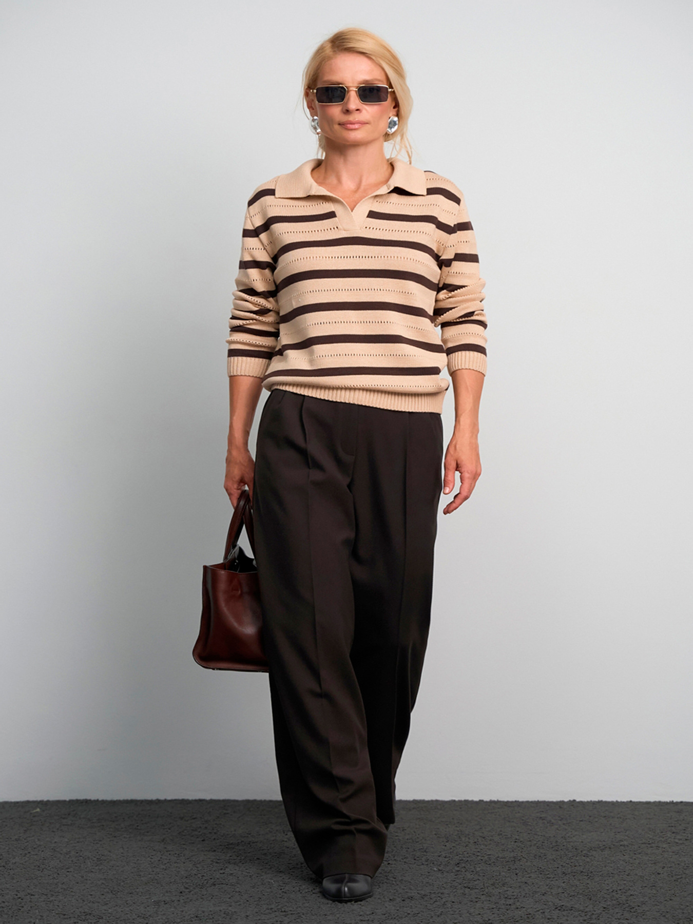 Поло TrikoBakh модель 2876-kremovij-shokoladnij Фото