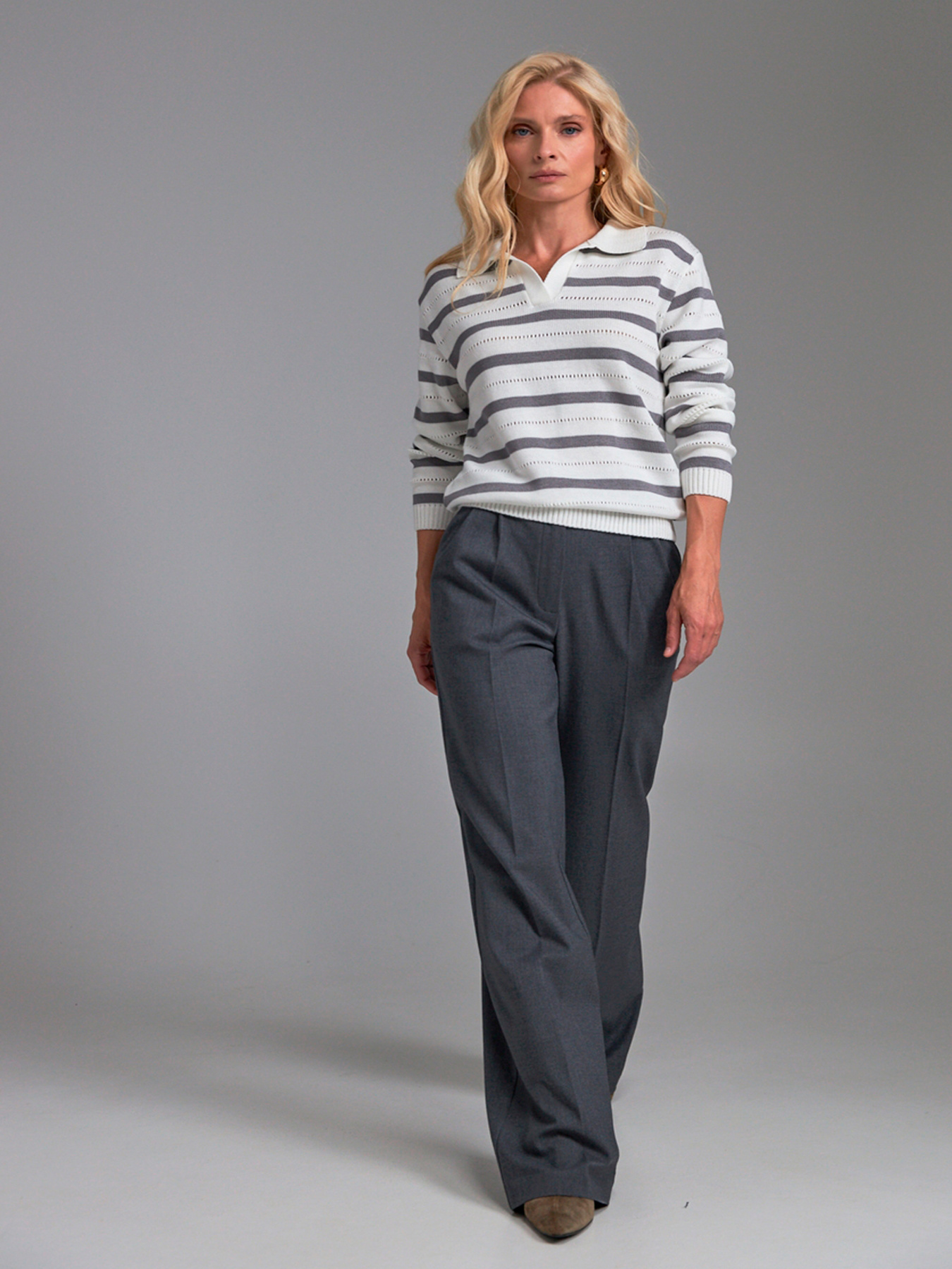 Поло TrikoBakh модель 2876-moloko-srij Поло TrikoBakh модель 2876-moloko-srij Фото