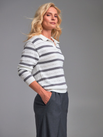 Поло TrikoBakh модель 2876-moloko-srij Поло TrikoBakh модель 2876-moloko-srij Фото