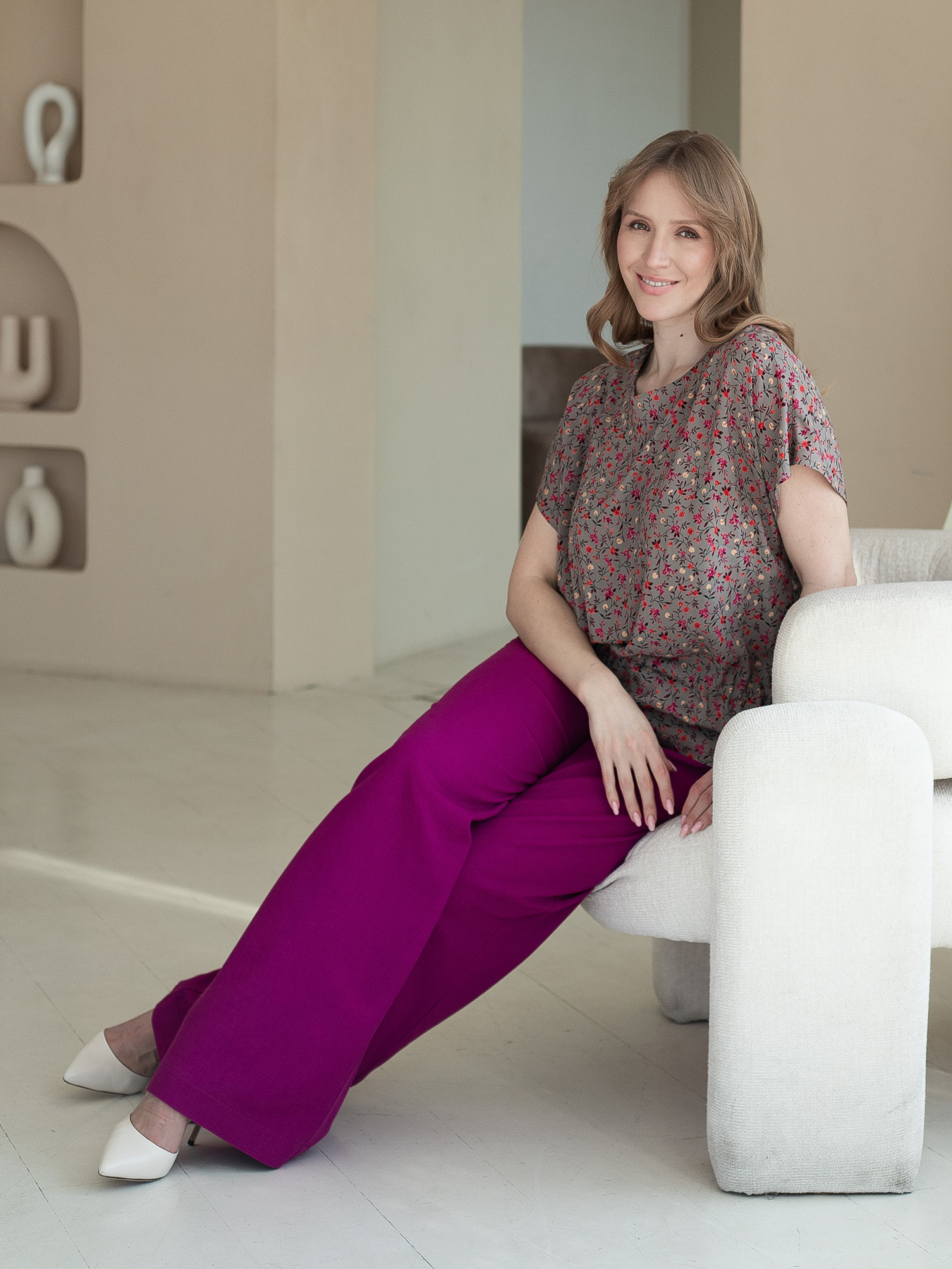 Брюки повседневные Nita модель shtani-n1410-2-25-fuksq Фото