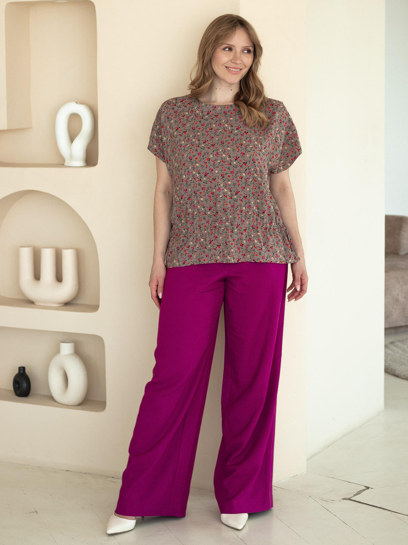 Брюки повседневные Nita модель shtani-n1410-2-25-fuksq Фото