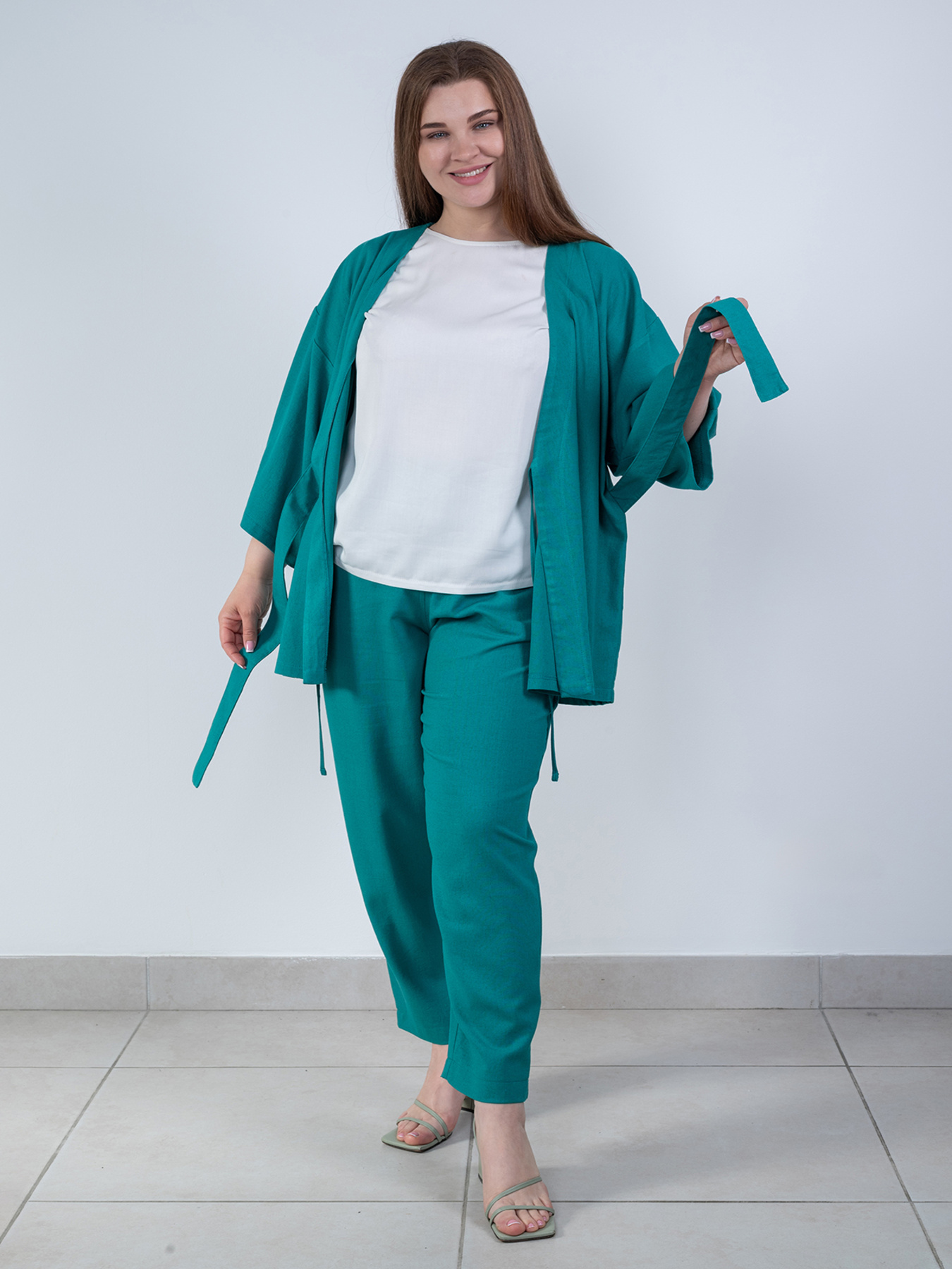 Кардиган Nita модель kmono-1701-25-smaragd Фото