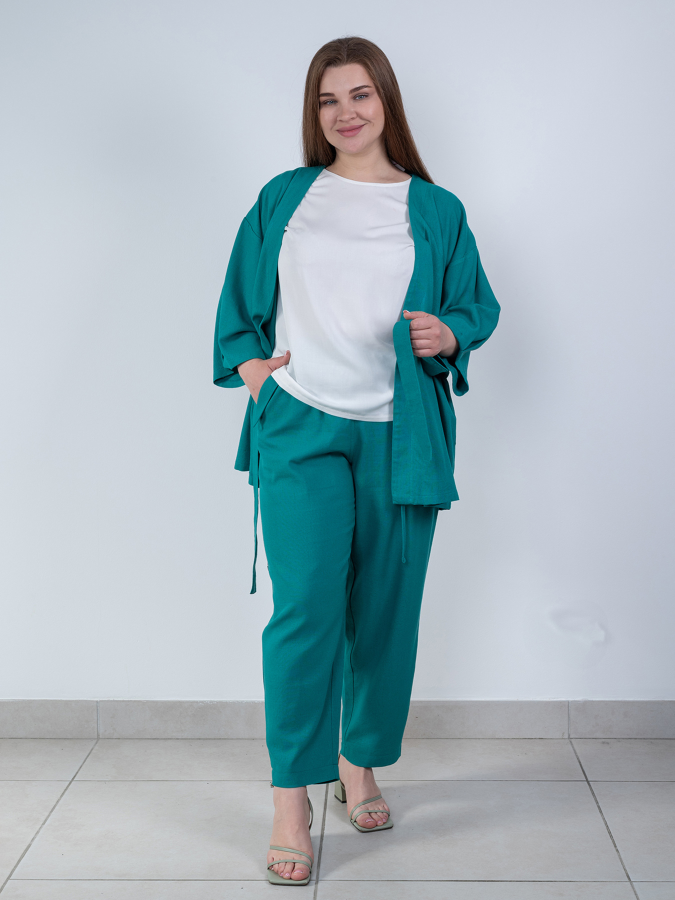 Кардиган Nita модель kmono-1701-25-smaragd Фото