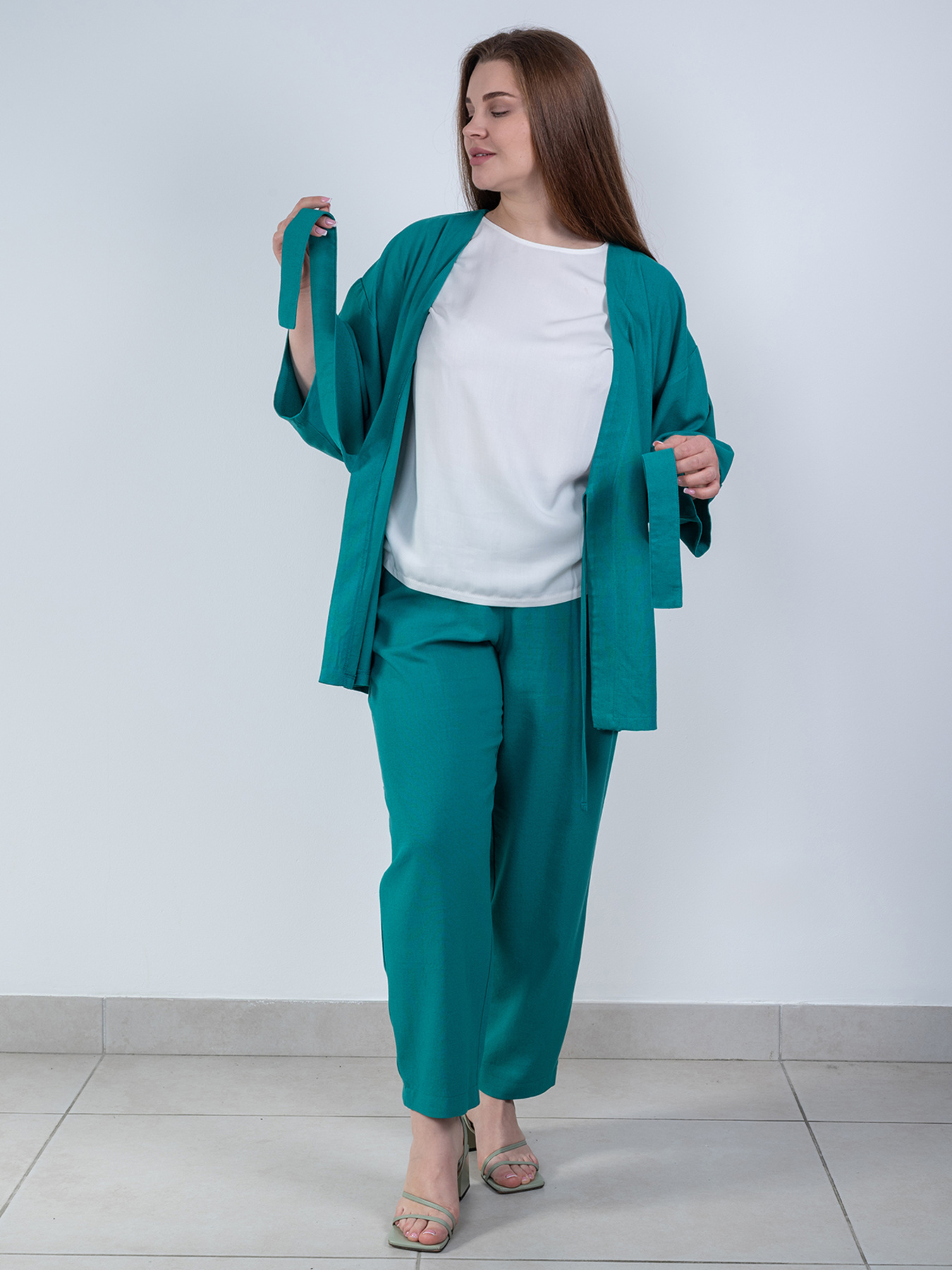 Кардиган Nita модель kmono-1701-25-smaragd Фото