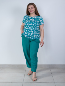 Брюки повседневные Nita модель bryuki-n1412-25-smaragd Фото