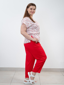 Брюки повседневные Nita модель bryuki-n1412-25-vishnevij Фото