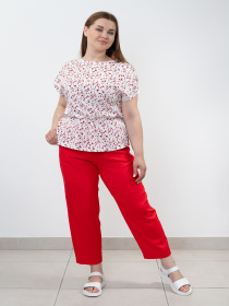 Брюки повседневные Nita модель bryuki-n1412-25-vishnevij Фото