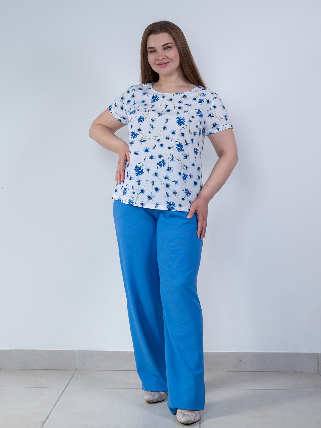 Штани повсякденні Nita модель bryuki-n1410-2-25-lavanda Фото