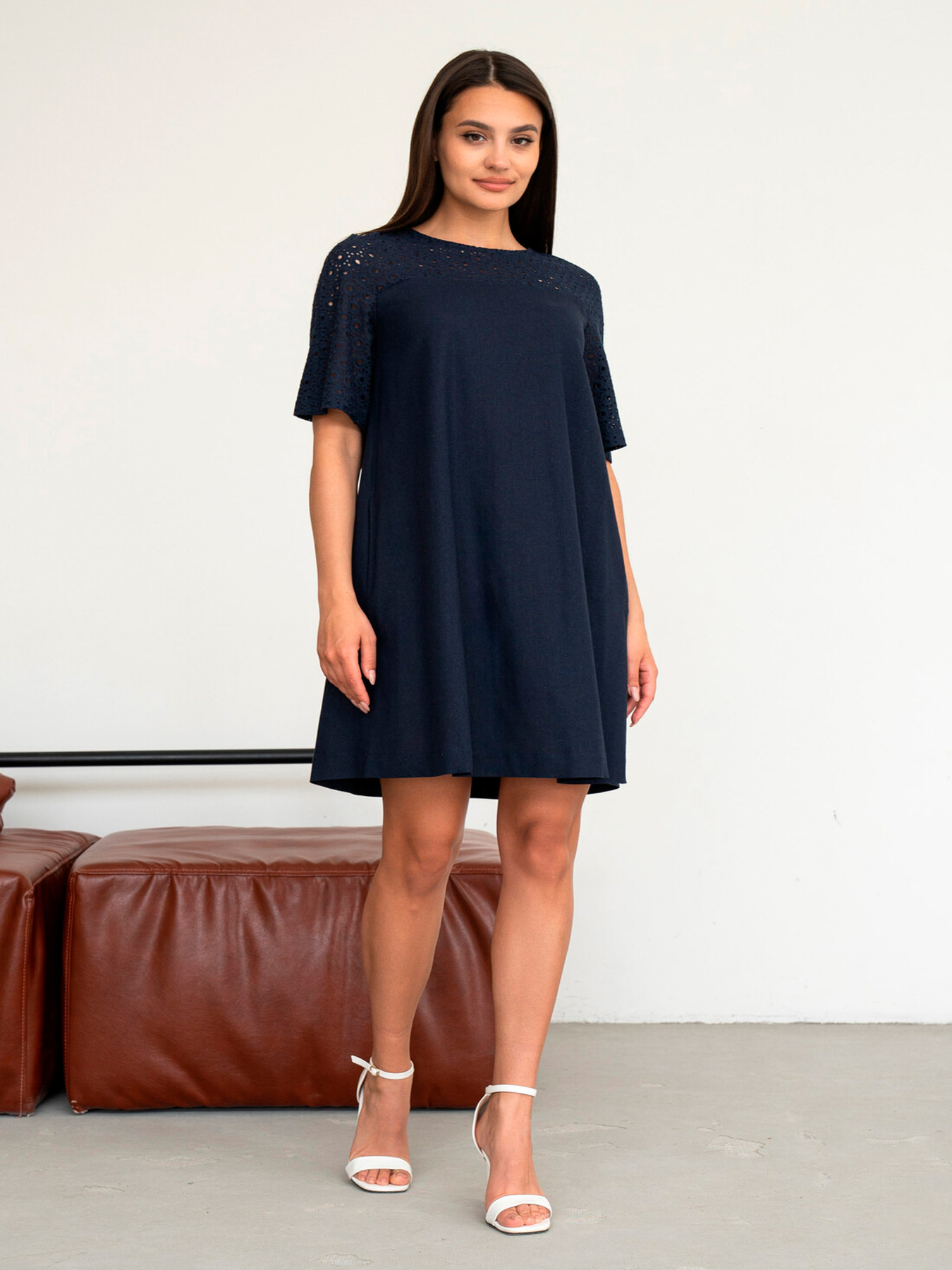 Платье миди RiMari модель 0325-temno-sinj Фото