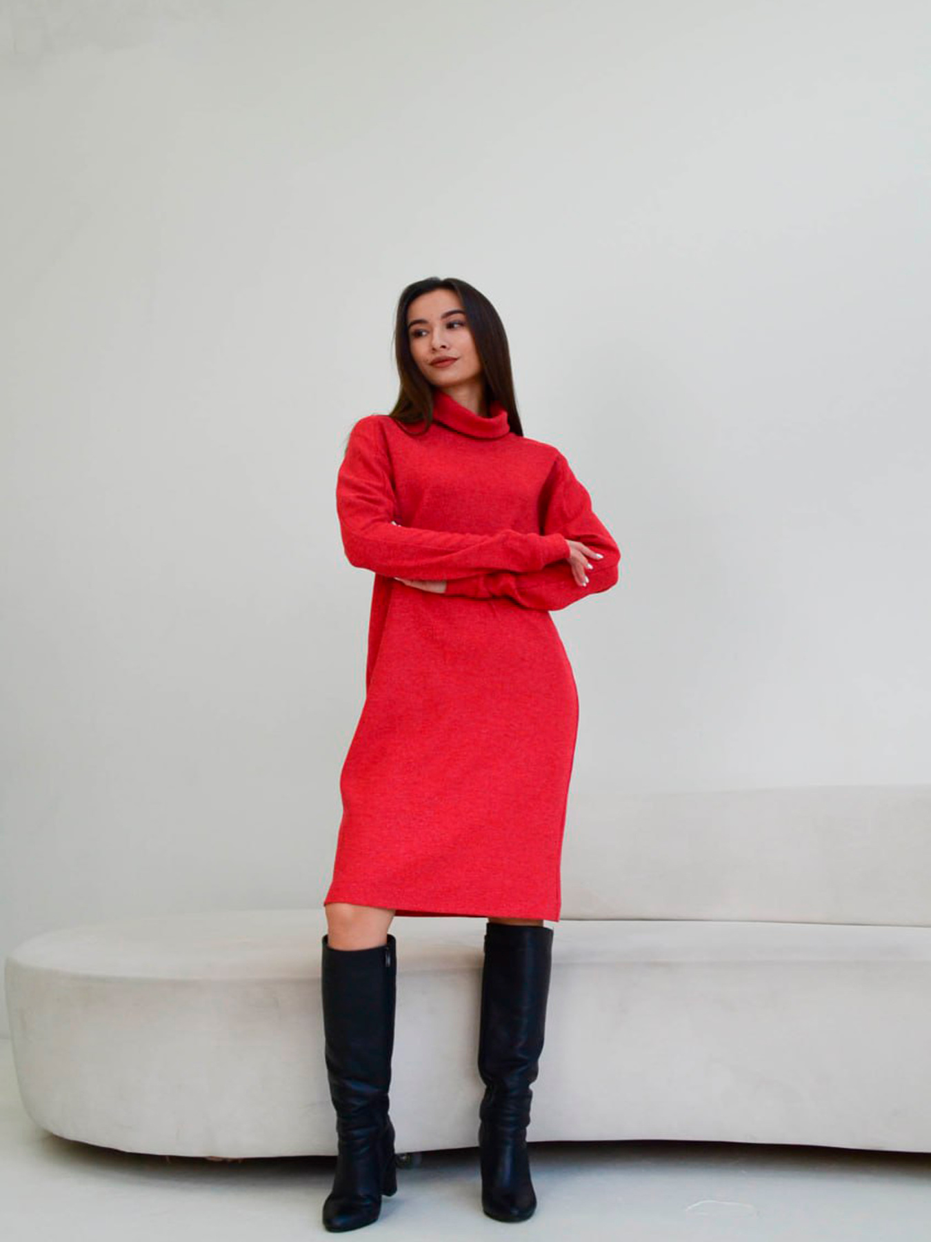 Платье миди RiMari модель 1623-terakot Фото