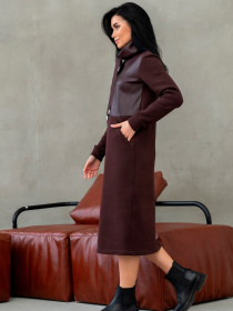 Платье миди RiMari модель 3420-shokolad Фото