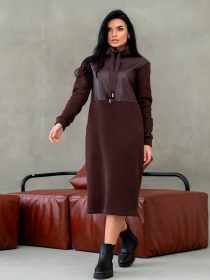 Платье миди RiMari модель 3420-shokolad Фото