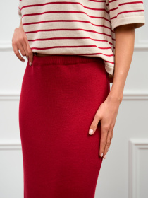 Юбка макси TrikoBakh модель 2847-burgund Фото