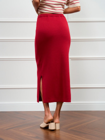 Юбка макси TrikoBakh модель 2847-burgund Фото