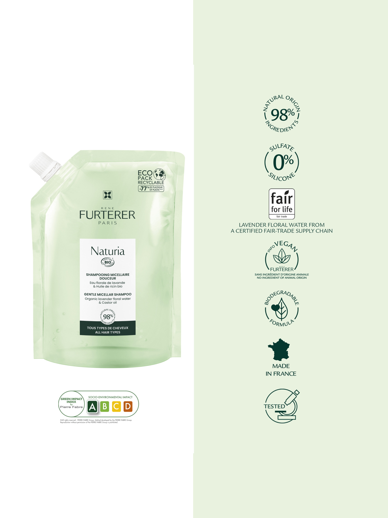 Міцелярний шампунь NATURIA ( змінне наповнення) Rene Furterer модель 275253 Фото