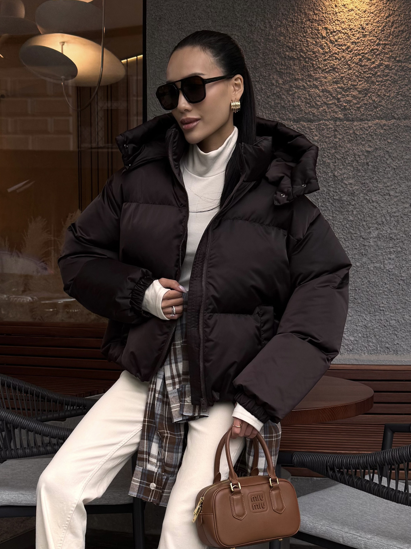 Пуховик Jadone Fashion модель Pufi_shokol Фото