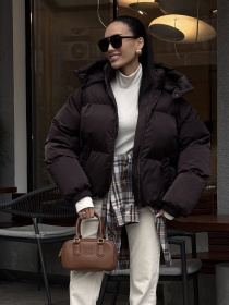 Пуховик Jadone Fashion модель Pufi_shokol Фото