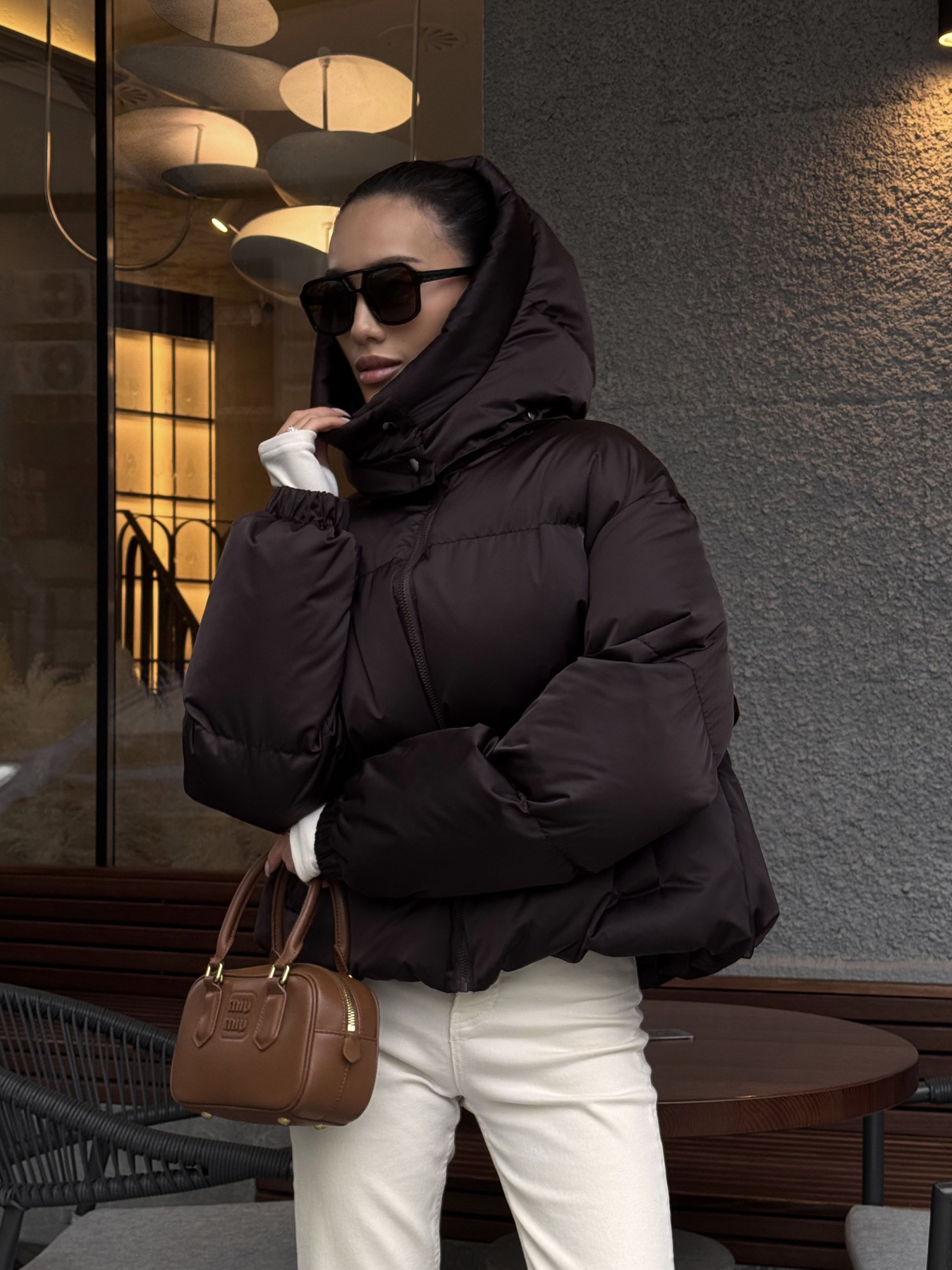 Пуховик Jadone Fashion модель Pufi_shokol Фото