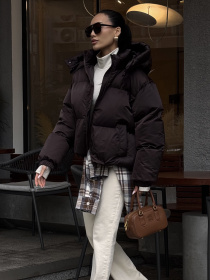 Пуховик Jadone Fashion модель Pufi_shokol Фото