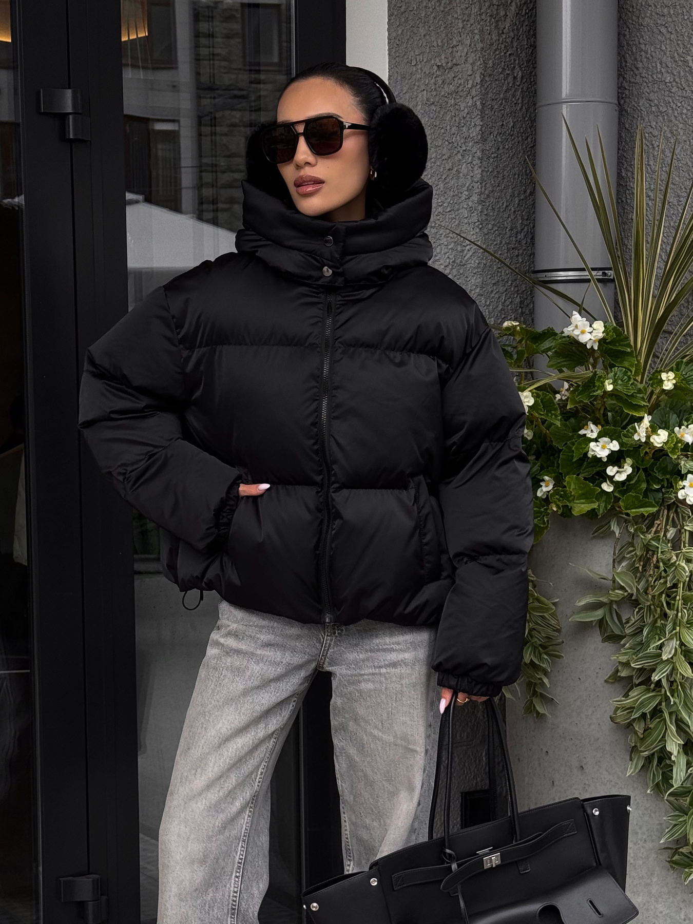 Пуховик Jadone Fashion модель Pufi_chor Пуховик Jadone Fashion модель Pufi_chor Фото