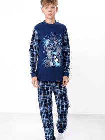 Пижама Носи своє модель 6076-024-33-1-2-futbol-kltinka-chornilxno-sinj Фото