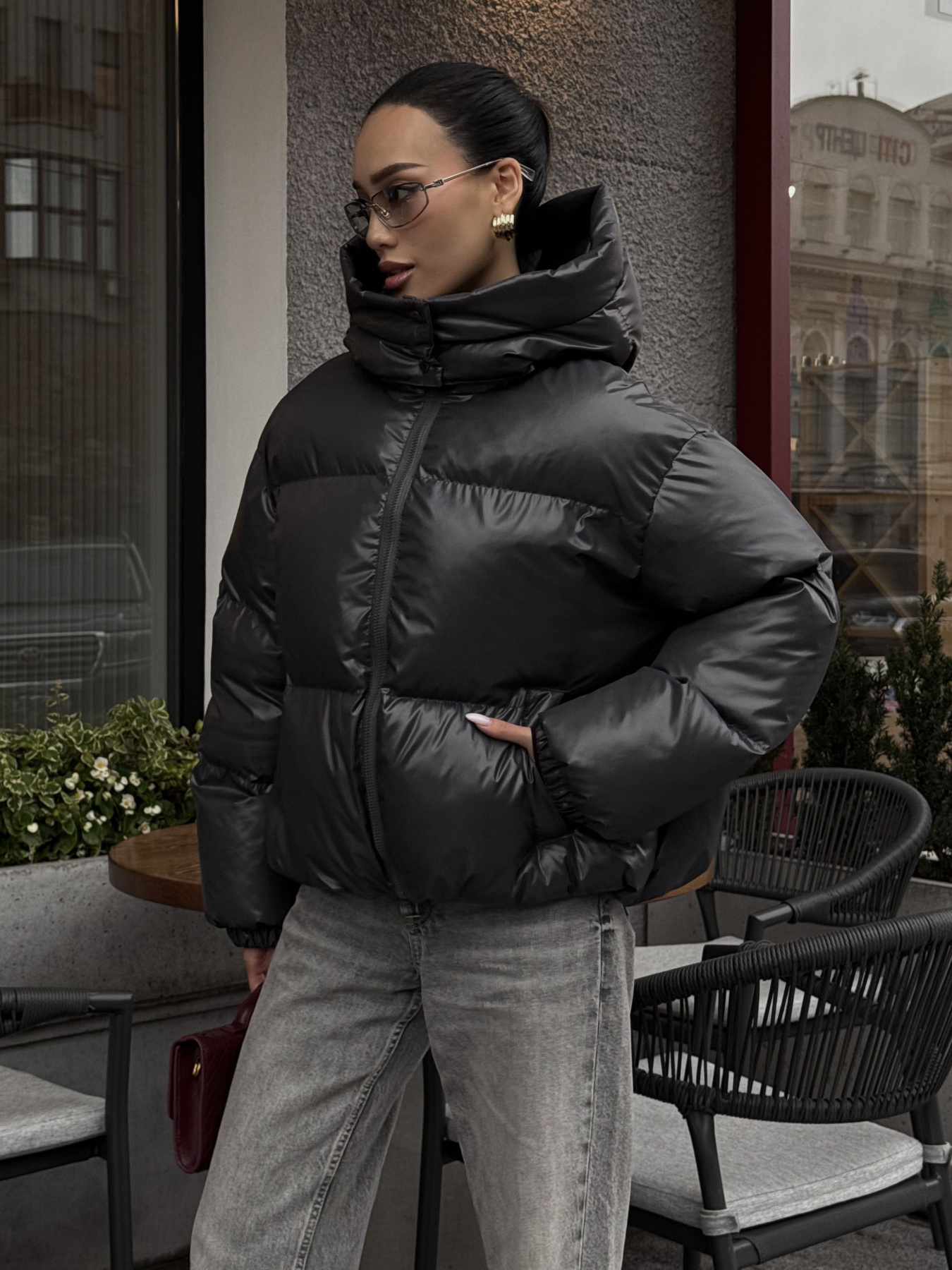 Пуховик Jadone Fashion модель Pufi_grafit Фото