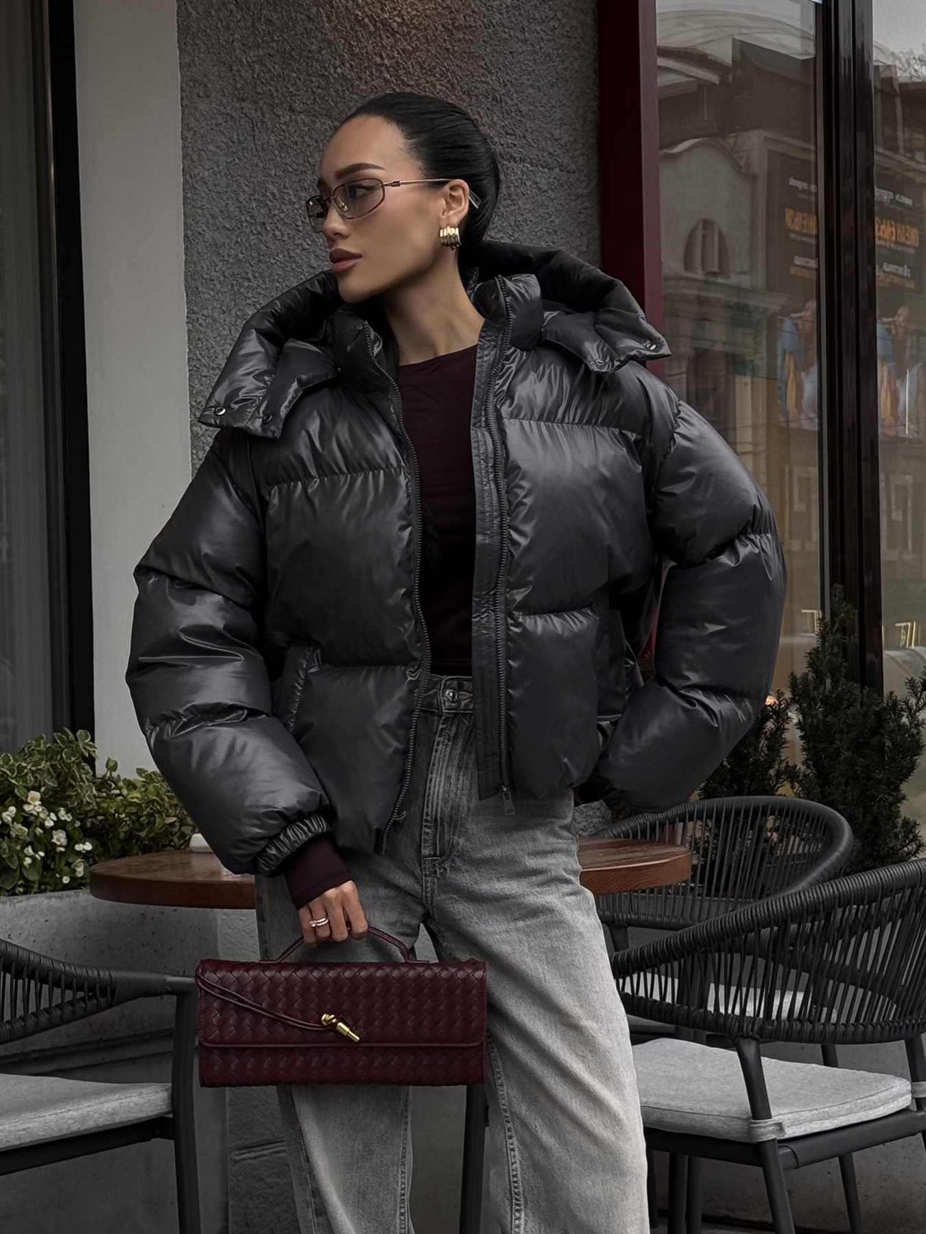 Пуховик Jadone Fashion модель Pufi_grafit Фото