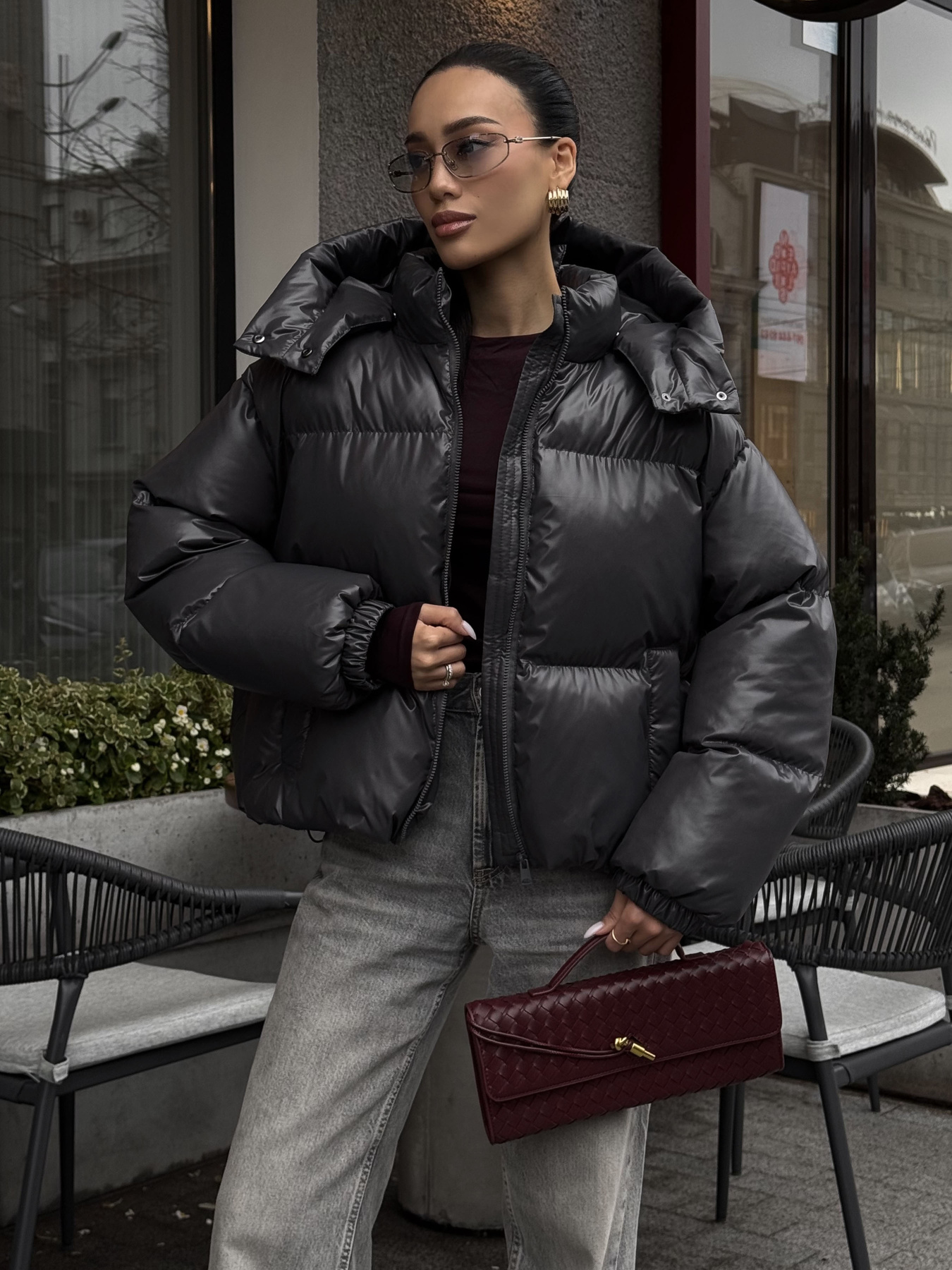 Пуховик Jadone Fashion модель Pufi_grafit Пуховик Jadone Fashion модель Pufi_grafit Фото