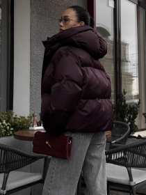 Пуховик Jadone Fashion модель Pufi_marsala Фото