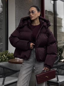 Пуховик Jadone Fashion модель Pufi_marsala Фото